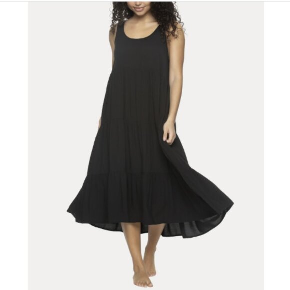 Felina Women's Isabelle MIDI Flowy Dress, Black, NWT - Picture 2 of 4